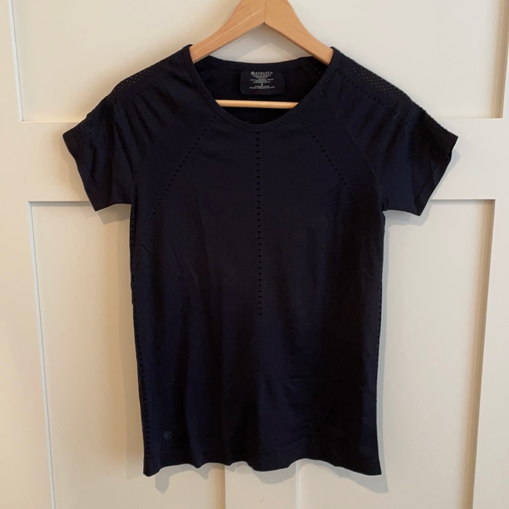Athleta Black Foothill Top